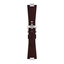 Tissot PRX 35 mm brown leather watch strap T852.049.548