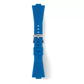 Tissot PRX 40 mm blue rubber watch strap T852.049.577