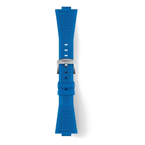 Tissot PRX 40 mm blue rubber watch strap T852.049.577