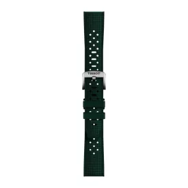 Tissot 20 mm green rubber watch strap T852.049.961