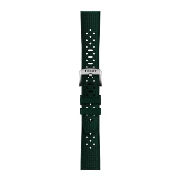 Tissot 20 mm green rubber watch strap T852.049.961