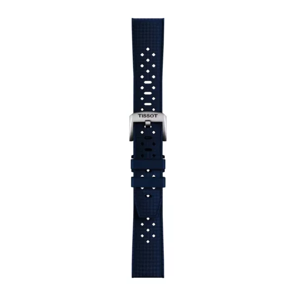 Tissot 20 mm blue rubber watch strap T852.049.963