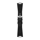 Tissot PRX 35 mm black leather watch strap T852.049.990