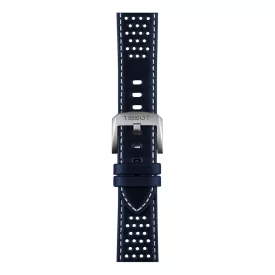 Tissot 20 mm blue leather watch strap T852.050.051
