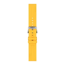 Tissot 22 mm yellow silicone watch strap T852.050.993