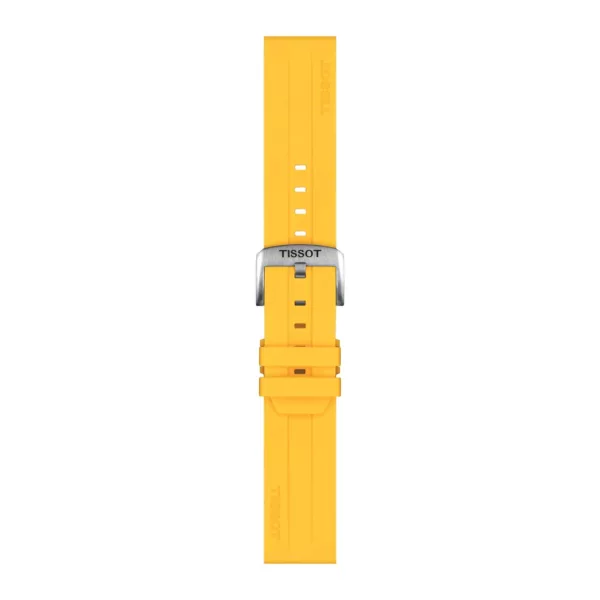 Tissot 22 mm yellow silicone watch strap T852.050.993