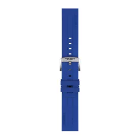 Tissot 22 mm blue silicone watch strap T852.051.021