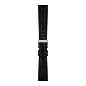 Tissot 18 mm black leather watch strap T852.051.027