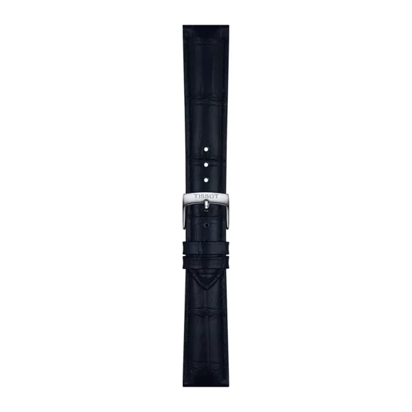 Tissot 18 mm blue leather watch strap T852.051.029