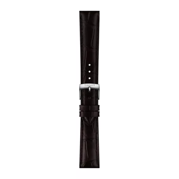 Tissot 18 mm brown leather watch strap T852.051.032