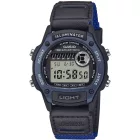 Casio Collection unisex watch W-220HF-2AVEF, blue dial, black textile strap