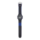 Casio Collection unisex watch W-220HF-2AVEF, blue dial, black textile strap