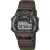 Casio Collection unisex watch W-220HF-3AVEF, gray dial, brown textile strap