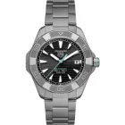 Tag Heuer Aquaracer Professional 200 Solargraph men's watch WBP1184.BF0008, black dial, gray titanium strap