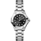 Tag Heuer Aquaracer Professional 100 Solargraph women's watch WBP141G.BA0049, silver stainless steel strap