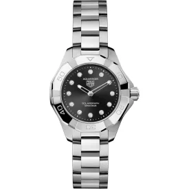 Tag Heuer Aquaracer Professional 100 Solargraph women's watch WBP141G.BA0049, silver stainless steel strap