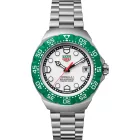 Tag Heuer Formula 1 Solargraph men's watch WBY111E.BA0042, white dial, silver stainless steel strap
