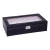 Edelwolle black stitched faux leather watch box for 12 watches 933