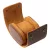 Cylindrical travel watch case for 1 watch, brown 945