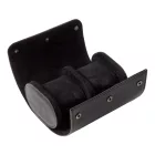 Cylindrical travel watch case for 2 watches, black 946