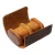 Cylindrical travel watch case for 2 watches, brown 947