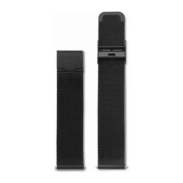 Cluse black stainless steel watch strap, 18 mm – CS1401101011