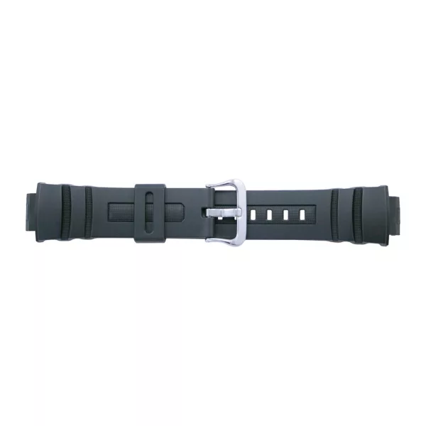 Casio AW-590-1A matte black resin watch strap