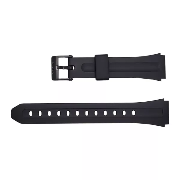 Casio F-201W-1A black resin watch strap