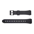Casio F-201W-1A black resin watch strap