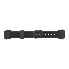 Casio W-201-1AV black resin watch strap