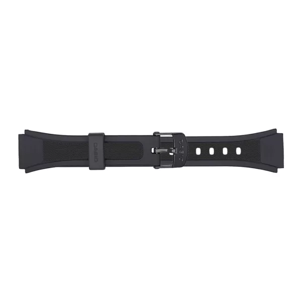 Casio W-201-1AV black resin watch strap