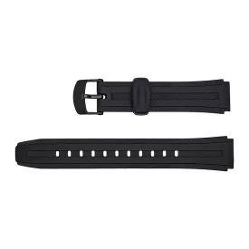 Casio W-211-1AV black resin watch strap
