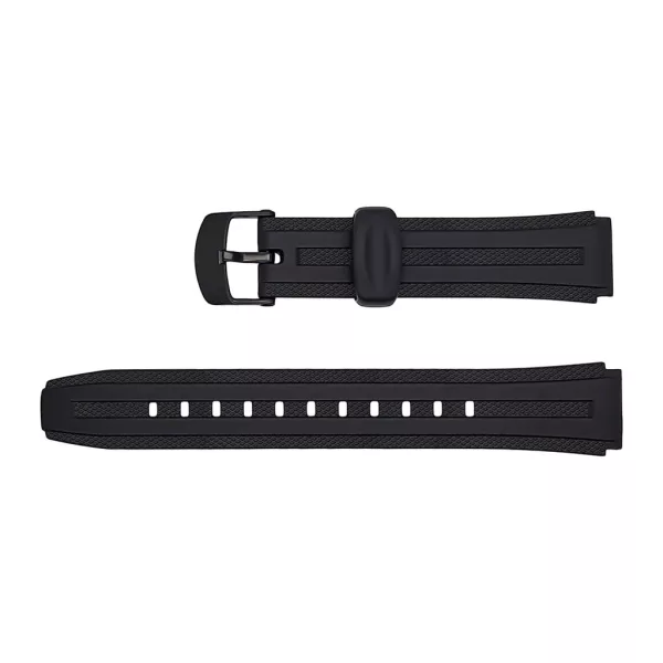 Casio W-211-1AV black resin watch strap