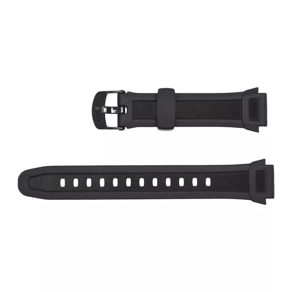 Casio W-756-1AV black resin watch strap
